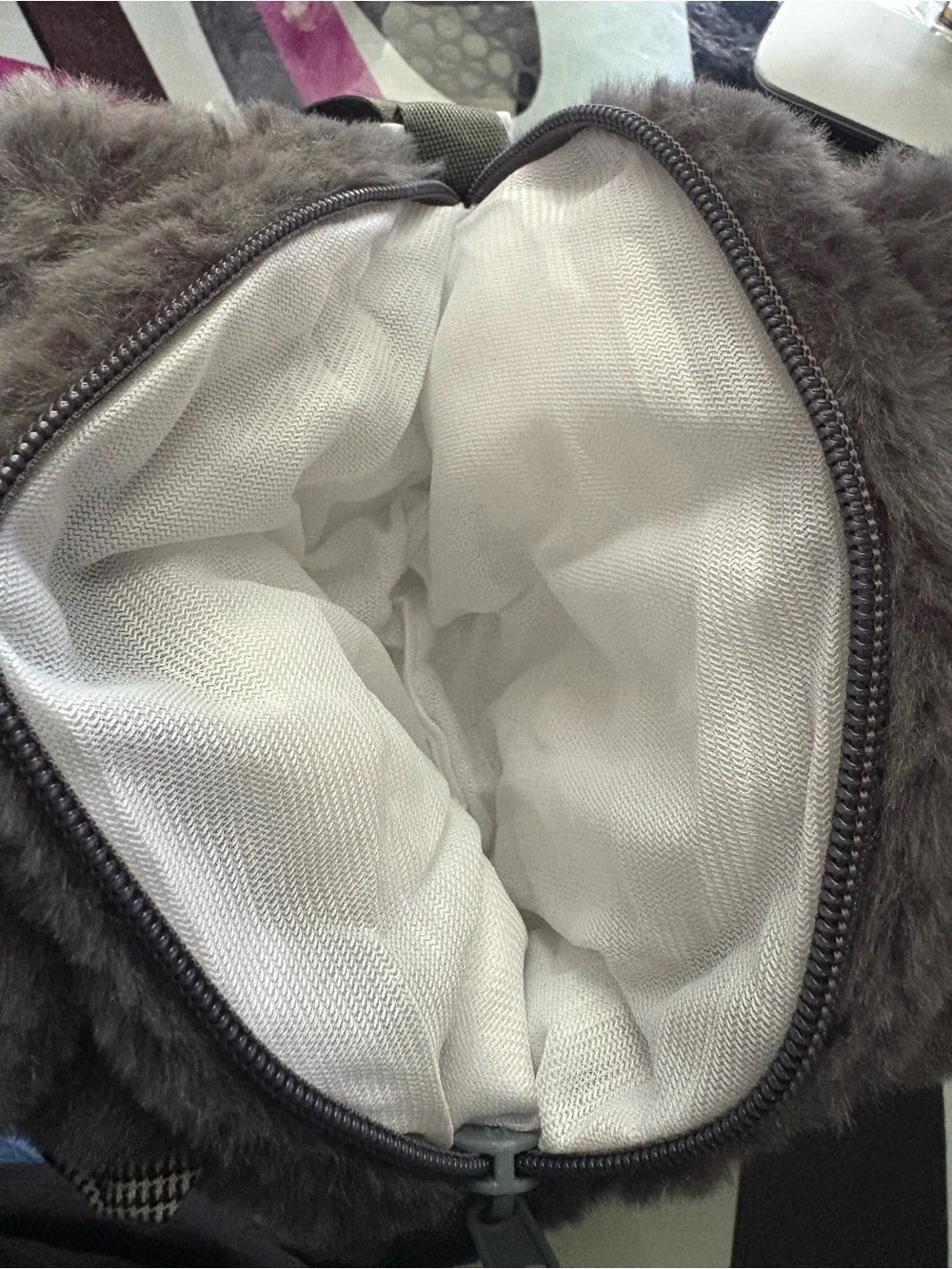Kuromi Gray Plush Crossbody MiniBag